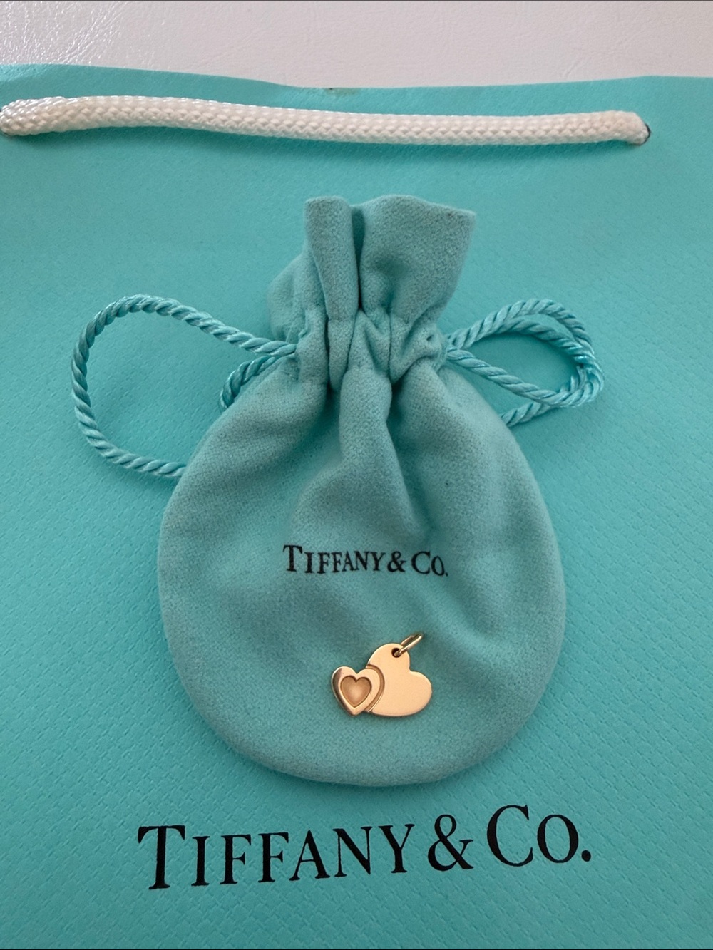 Tiffany & Co. 18K yellow Gold Heart Charm/pendant